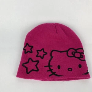 Hello Kitty Beanie Girls Youth Kids Hot Pink 2013 One Size Winter Cap - Picture 1 of 3