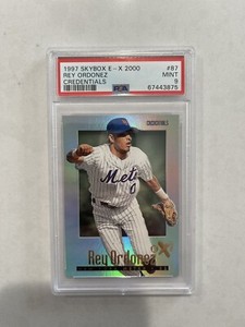Rey Ordonez 1997 SkyBox E-X2000 Essential Credentials 129/299 PSA 9