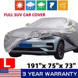 Full Car Cover Waterproof Sun UV Snow Dust Rain Resistant Protection For SUV - Picture 1 of 10