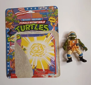 1991 Playmates Teenage Mutant Ninja Turtles Lieutenant Leo Actionfigur mit Karte - Bild 1 von 2