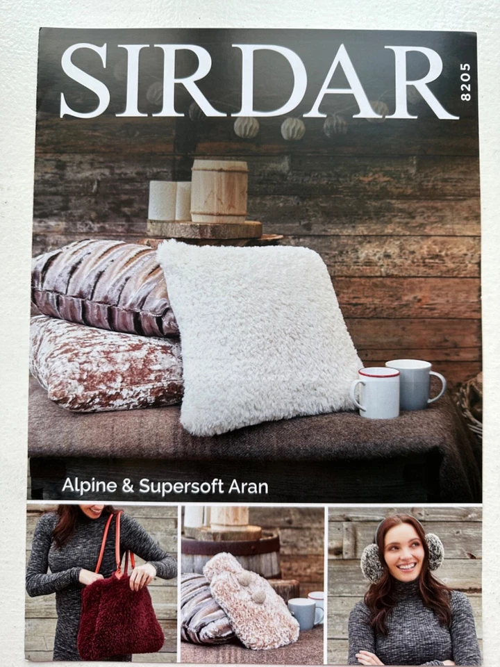Sirdar 8025 Cushion, Bag, Ear Muffs, Hot Water Bottle Cover Knitting Pattern - Image 1 of 1