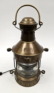 B. Pedersen Oslo Brass Boat Maritime Ship Lantern Lamp Nautical Large 15” Tall - Picture 1 of 20