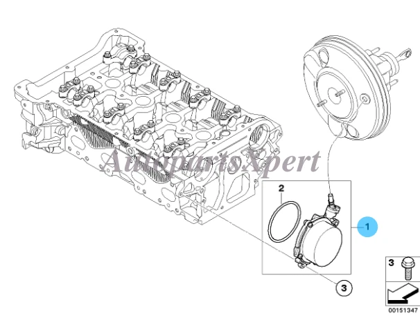 Bomba de vacío Mini Cooper 11667559463 para MINI Cooper R55 R56 07-10 1,4 1,6 OEM Foto 1 de 4
