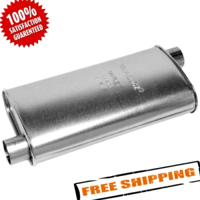 Walker Exhaust 22393 Quiet-Flow Stainless Steel Oval Aluminized Exhaust Muffler - Image 1 of 4