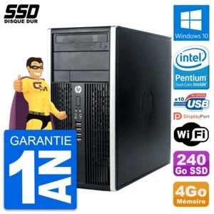 PC Tour HP Compaq Pro 6300 CMT Intel G630 RAM 4Go SSD 240Go Windows 10 Wifi - Photo 1/3