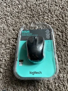 Logitech M325 Black Wireless Optical Mouse USB UNIFY RECEIVER BRAND NEW SEALED - Picture 1 of 1