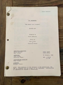 "St. Elsewhere" TV Script Denzel Washington  - Picture 1 of 4
