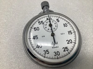 Agat 15 Jewels Stop Watch Working Pw20 - Picture 1 of 4