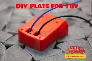 Battery Adapter For Milwauke 18V To Dock Power 2 Wirings Output DIY Plate 16WA - Picture 1 of 11