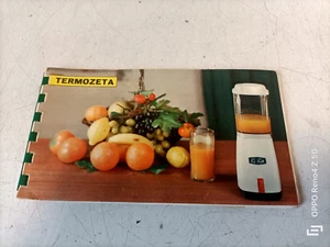 TERMOZETA LIBRETTO RICETTE PER FRULLATORE RI-RIK - ANNI 60 DA COLLEZIONE - Imagen 1 de 8