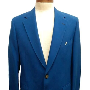 Vintage Hart Schaffner Marx Wool Blazer Jacket 40 42 R Goodyear Tires Sport Coat - Picture 1 of 10