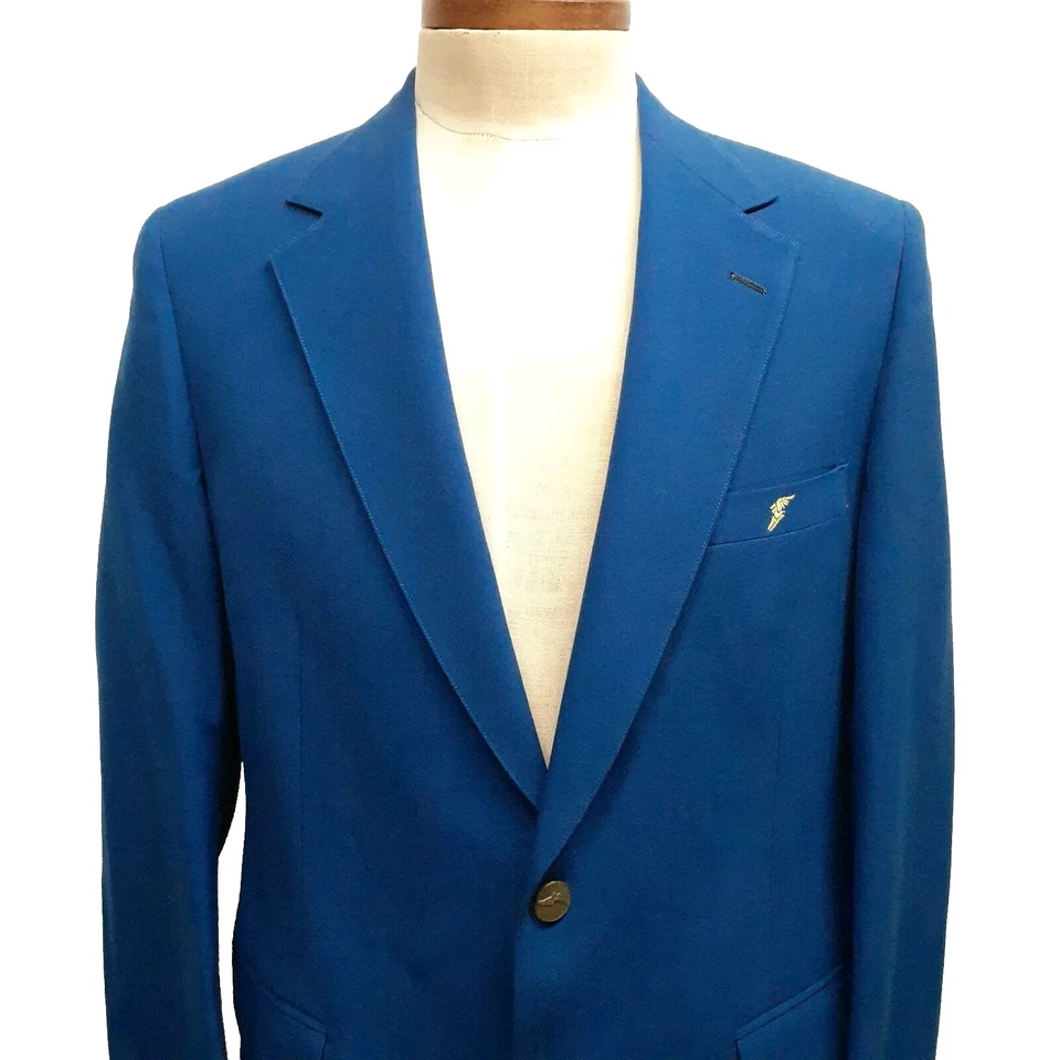 Vintage Hart Schaffner Marx Wool Blazer Jacket 40 42 R Goodyear Tires Sport Coat - Image 1 of 4