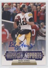 2011 Upper Deck World of Sports Auto Ricky Stanzi #135 Rookie Auto RC