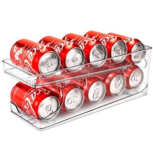 Stackable Soda Can Organizer Metal Can Dispenser Racks for Kitchen Pantry - Picture 1 of 7