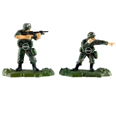 1:32 Unimax Toys Forces of Valor Modern US Army Woodland Camo Two Soldier Lot - Image 1 of 3