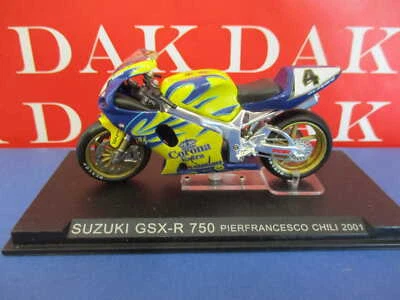 Die cast 1/24 Modellino Moto GP Suzuki GSX-R 750 Pierfrancesco Chili 2001 - Immagine 1 di 4
