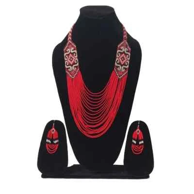 PENDIENTES COLLAR PLUMAS MULTICOLOR ESTILO NETIVE HECHOS A MANO REGALO MUJER Foto 1 de 4