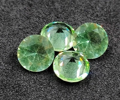 Fabulous Green Peridot Natural 7 MM Faceted Round Loose Gemstone New Offer AAK - Image 1 of 4