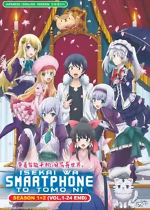 DVD In Another World With My Smartphone Sea 1+2 Vol 1-24 END ENG DUB All Region - Imagen 1 de 4