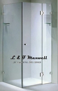 10mm Frameless Toughen Glass Shower Screen 900x900mm - Picture 1 of 3