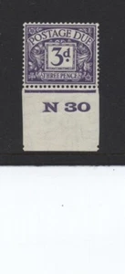 1924 3d DULL VIOLET KGV WMK MOUNTED MINT CONTROL (N30) SINGLE. SG D14 - Picture 1 of 1