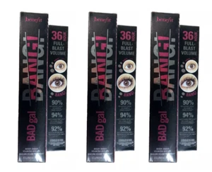 (3 Pack) Benefit BAD gal BANG Volumizing Mascara Intense Pitch Black Full Size - Picture 1 of 3