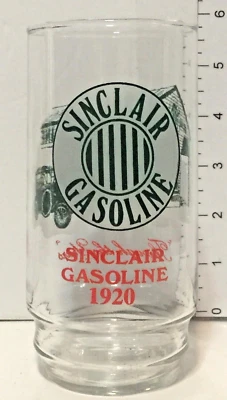 Vintage Sinclair Gasoline 1920 Drinking Glass "Through The Years" Tumbler - Image 1 of 4