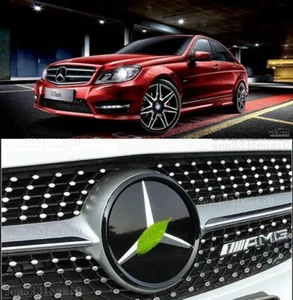 Neu Für Mercedes Benz 2016-2023 E W213 grill Logo Eingebettet Chrom Stern Emblem - Bild 1 von 11