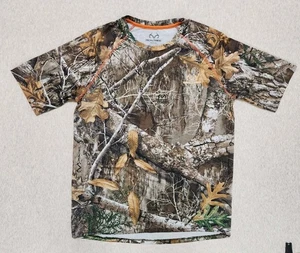 Camisa camuflada de caza Realtree Edge mediana elástica ligera camiseta pesca al aire libre - Imagen 1 de 7