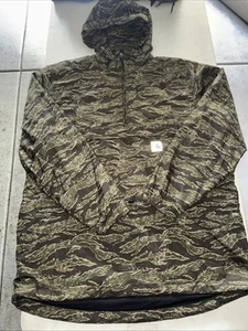 Carhartt WIP Tiger Camo Pullover Anorak Xxl Rare Vtg Japan Box Logo Hype Street - Picture 1 of 8