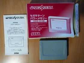SS Sega Saturn - Power Memory Cartridge (Grey) (HSS-0138) (Boxed) GAME STORAGE