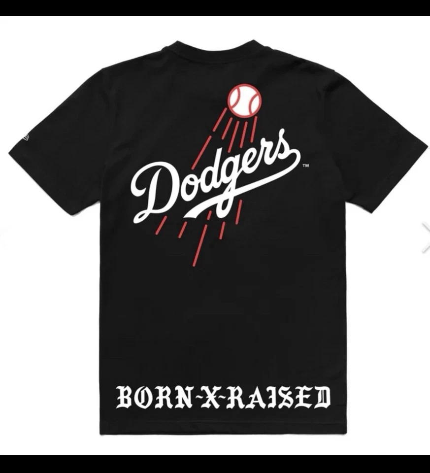 ФУТБОЛКА С ТОВАРНЫМ ЗНАКОМ BORN X RAISED + DODGERS: ЧЕРНАЯ (НОВЕЙШИЙ ВЫПУСК) - Изображение 1 из 3