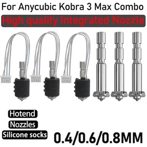 Für Anycubic Kobra 3 Max Keramik Hotend gehärtete Stahldüse 3D Drucker Teile - Bild 1 von 25