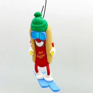 Hot Dogger 1990 Hallmark Ornament Skiing Hot Dog - Picture 1 of 3