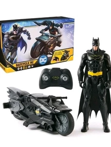 DC Batman Action 12" Figure & Batcycle RC Spinmaster New  - Picture 1 of 4