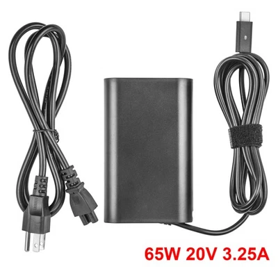 65W Charger USB C Adapter for Dell Latitude 11/12/13/14/15/17 7778 Chromebook - Image 1 of 4