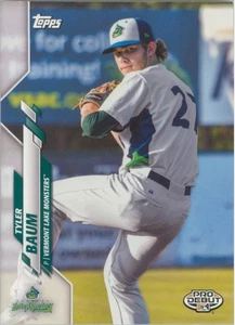 Tyler Baum 2020 Topps Pro Debut #PD-162 Vermont Lake Monsters Athletics - Bild 1 von 2