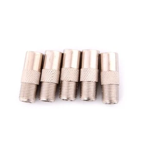 5x F Type Female To TV Aerial RF Coaxial Male Connector Adapter Plug. A^JF - Zdjęcie 1 z 8