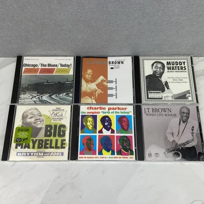 Lot of 6 Blues CDs Chicago Windy City Charlie Parker Muddy Waters JT Brown + Foto 1 de 4