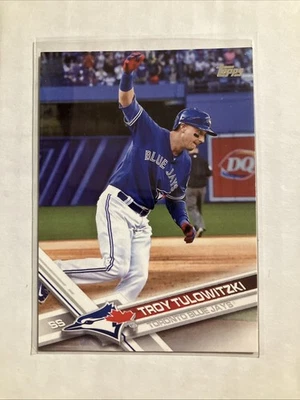 Camiseta deportiva 2017 Topps Serie 1 Troy Tulowitzki Image Variation SP azul Foto 1 de 2