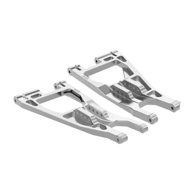 GPM Alum 7075-T6 Alloy Front Lower Suspension Arms Silver for Traxxas Sand Car - Image 1 of 2