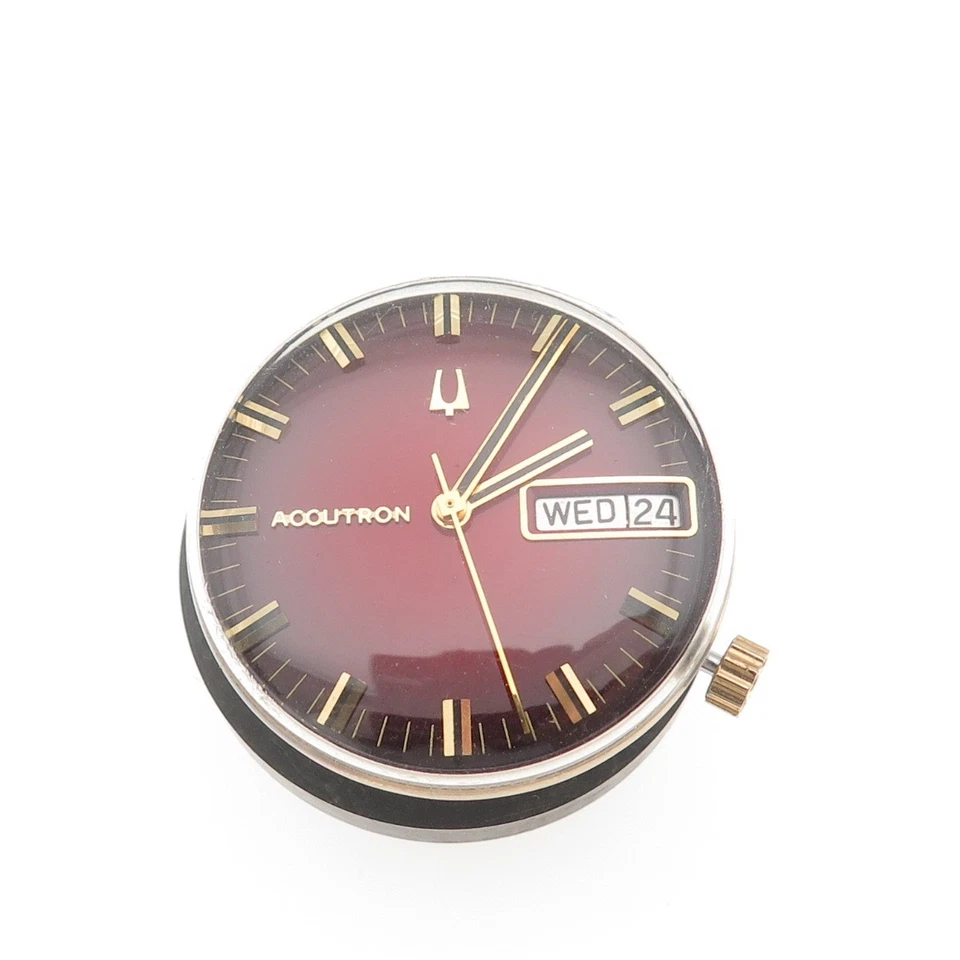 Orologio Bulova Accutron Vintage 2182 Forcella Tuning Elettronica Quadrante e Movimento - Immagine 1 di 4