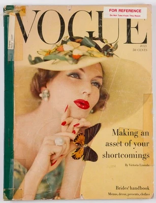 Anne St Marie RENE BOUCHE Bridal VOGUE July 1957 Marmie Eisenhower HORST Vevean - Image 1 of 4