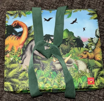 Estuche/alfombra de juego de almacenamiento de juguetes con cremallera para dinosaurios Neat-Oh y 10 dinosaurios de plástico Foto 1 de 4