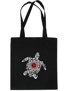 Meeresschildkröte Boho Tasche Mandala Geburtstag Damen Baumwolle Beuteltasche Shopper Natur - Bild 1 von 8