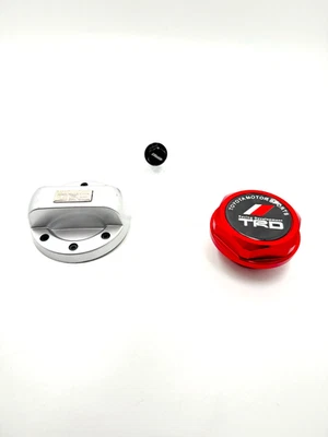 TOYOTA TRD Engine oil cap gas cover cap Neodymium oil drain plug set ez install - Image 1 of 2