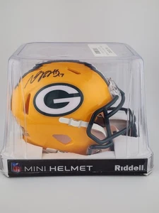 Davante Adams Signed Auto Mini Helmet NFL Green Bay Packers Riddell Fanatics - Picture 1 of 9