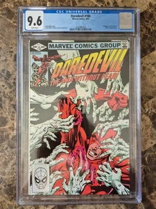 Daredevil #180 CGC 9,6 NM+ 1982 età del bronzo Kingpin Electra pagine BIANCHE - Foto 1 di 4