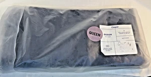 CASPER SLEPP NAVY/AZURE 100% SUPIMA COTTON QUEEN FLAT SHEET - Picture 1 of 5