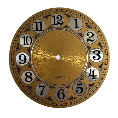 Vintage Aluminum Wall Clock Dial Face with Arabic Numeral 7 In Diameter 180mm - Image 1 of 4